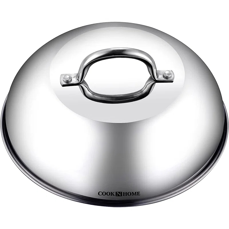 Cook N Home Cook N Home Stainless Steel Lid Griddle Accessories - 12 Inch Round Basting Cover