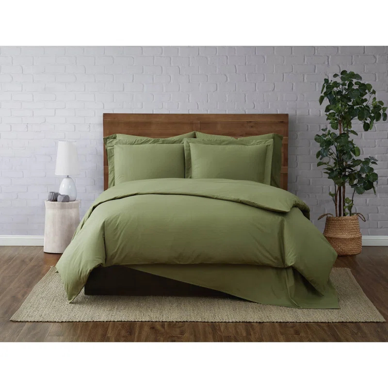 Brooklyn Loom Cotton Duvet Cover Set