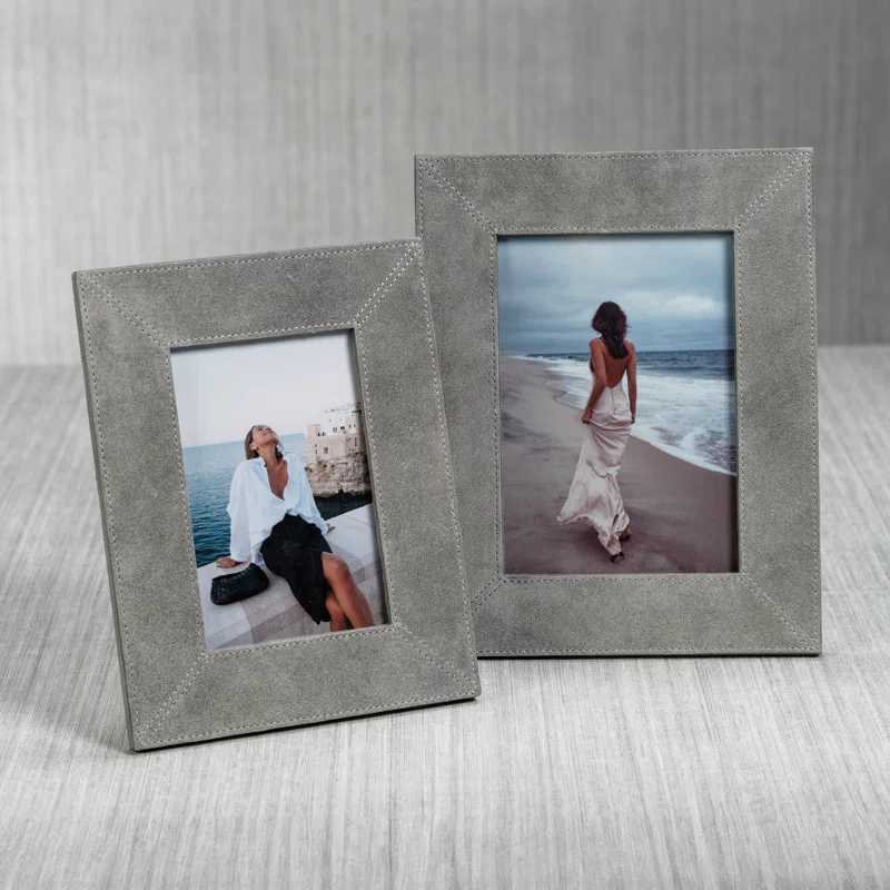 Birch Lane™ Suede Leather/ MDF Picture Frame
