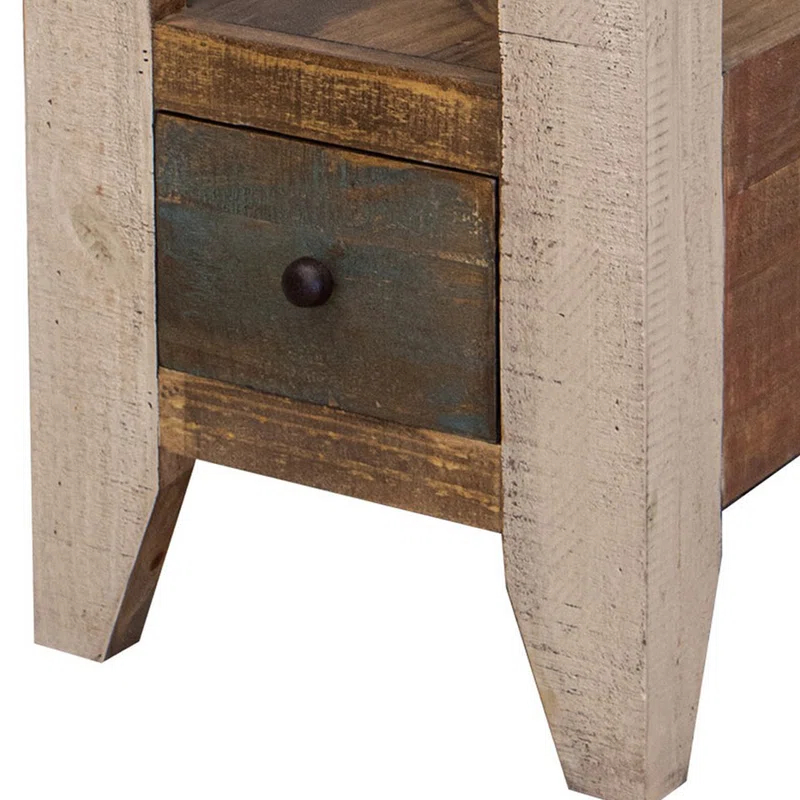 Benjara Fena End Table with Storage