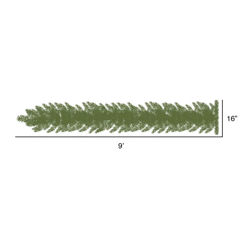 Andover Mills™ Galarza 9' Garland with Clear/White Lights | Wayfair