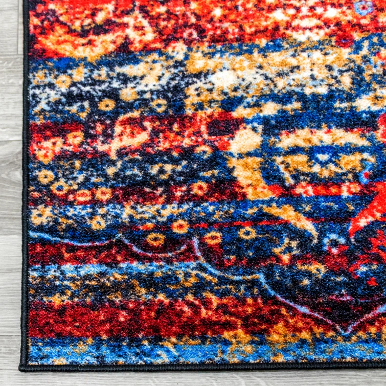 Bohemian Rustic Medallion Indoor Runner or Area Rug