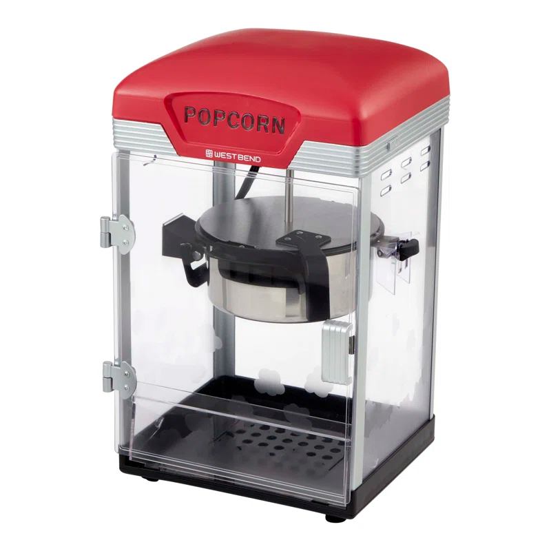 West Bend West Bend Theater Crazy 4 Qt. Popcorn Machine, In Black