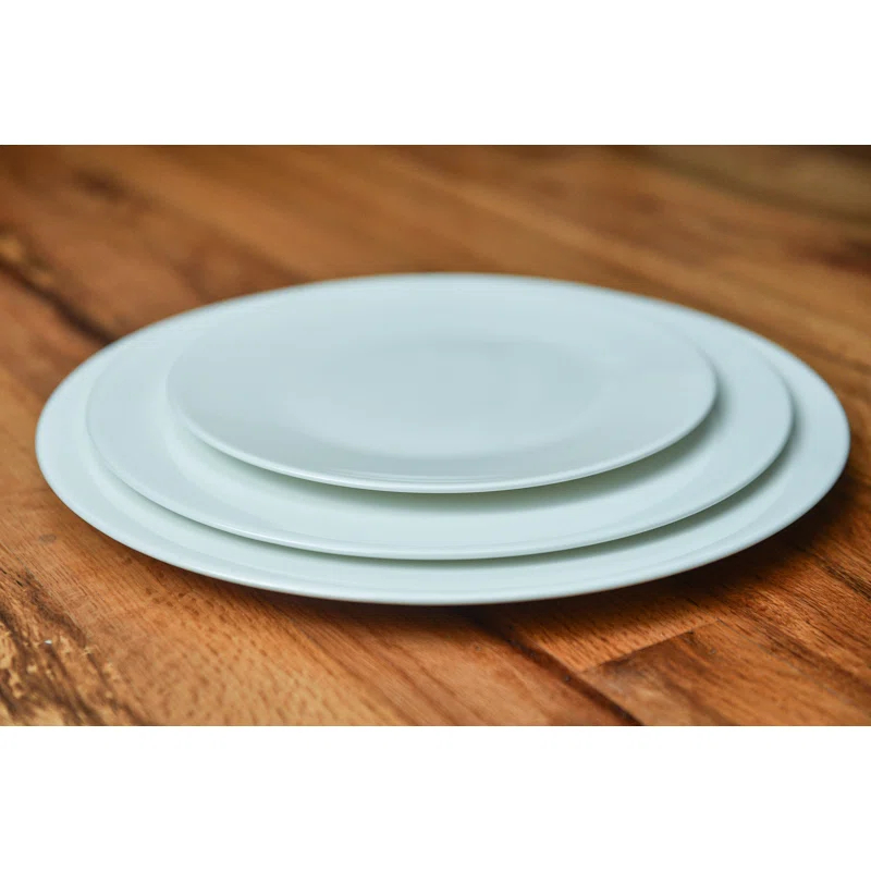 Red Vanilla Red Vanilla Extreme Round 6 Pieces 8.5" Bone China Salad or Dessert Plate Set