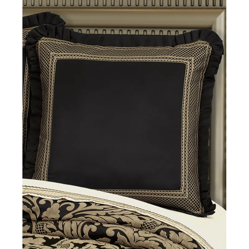 Five Queens Court Branson Black & Euro Sham