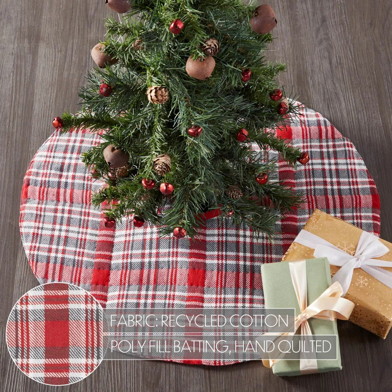 Plaid Cotton Tree Skirt