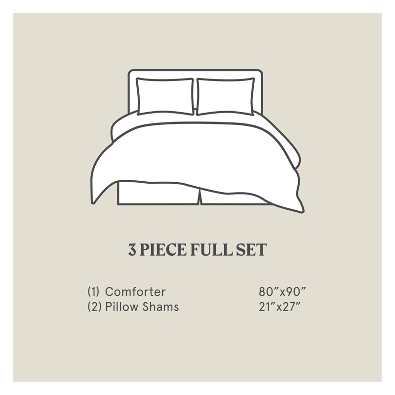 HiEnd Accents Carmen Taupe Linen Medallion Pattern Classic Modern Rustic Comforter Set