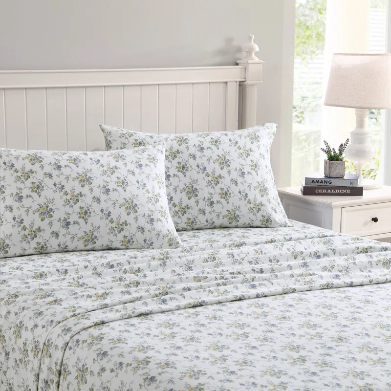 Laura Ashley Laura Ashley Cotton Flannel Cozy Sheet Sets