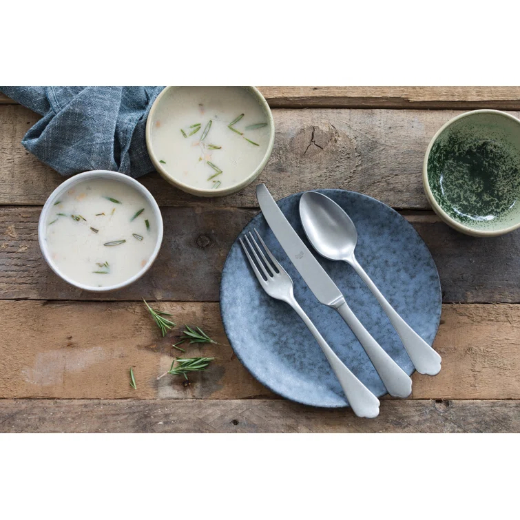 Dolce Vita Flatware 20-Piece Set by Mepra - Pewter