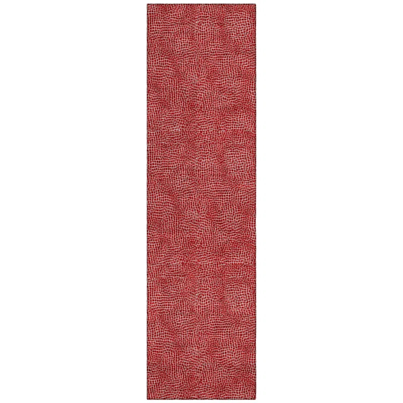 Machine Washable Indoor/Outdoor Chayden ACN1057 Red Rug