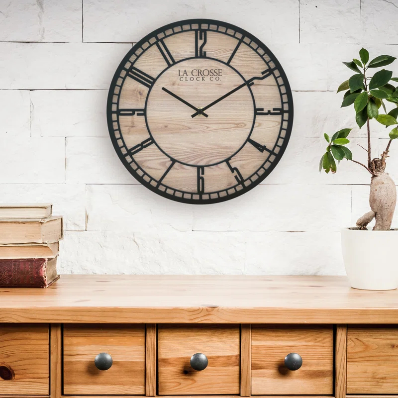 La Crosse Technology 11.5" Quartz Floating Dial Wall Clock