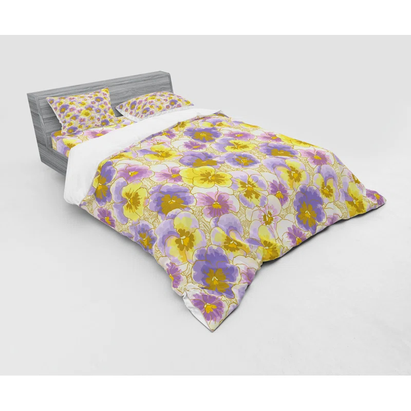 Ambesonne Farmhouse / Country Floral Duvet Cover Set