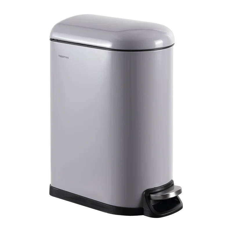happimess Roland Steel Step On Trash Can