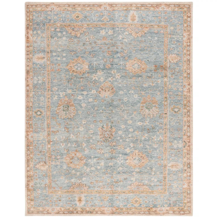 Bungalow Rose Rheya Hand Knotted Wool Pile Oriental Rug