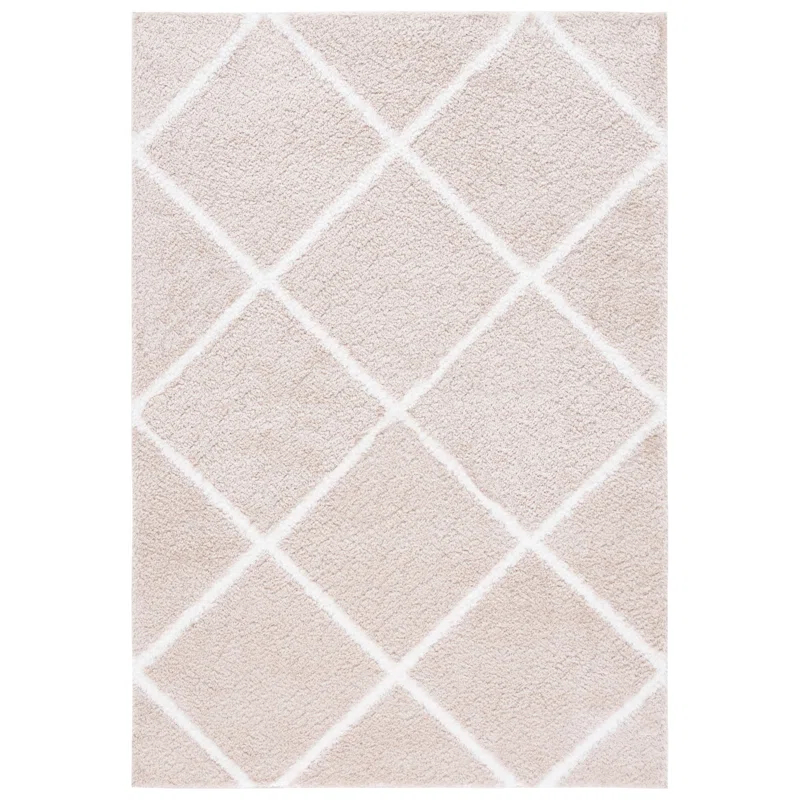 Latitude Run® Tahoe Shag Performance Geometric Rug