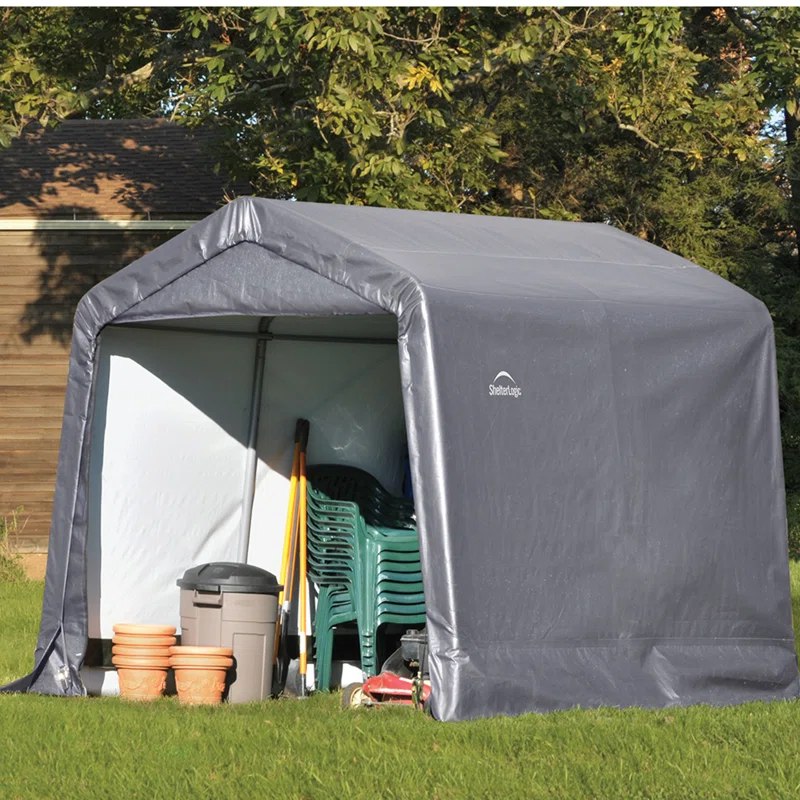 ShelterLogic ShelterLogic Shed-in-a-Box 8 x 8 x 8 ft Peak Gray