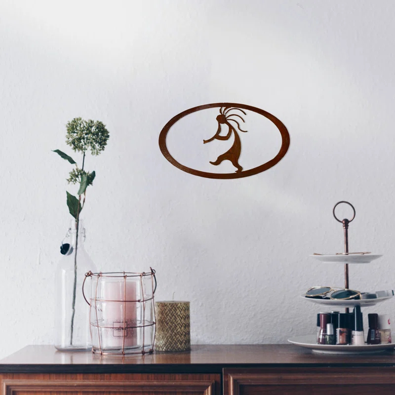 Handmade Traditional Entertainment Wall Decor on Metal