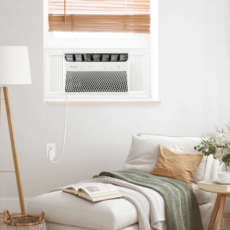 HiSense 8,000 BTU Smart Window Air Conditioner with Wi-fi and Remote Control for Rooms up to 350 sq. ft.