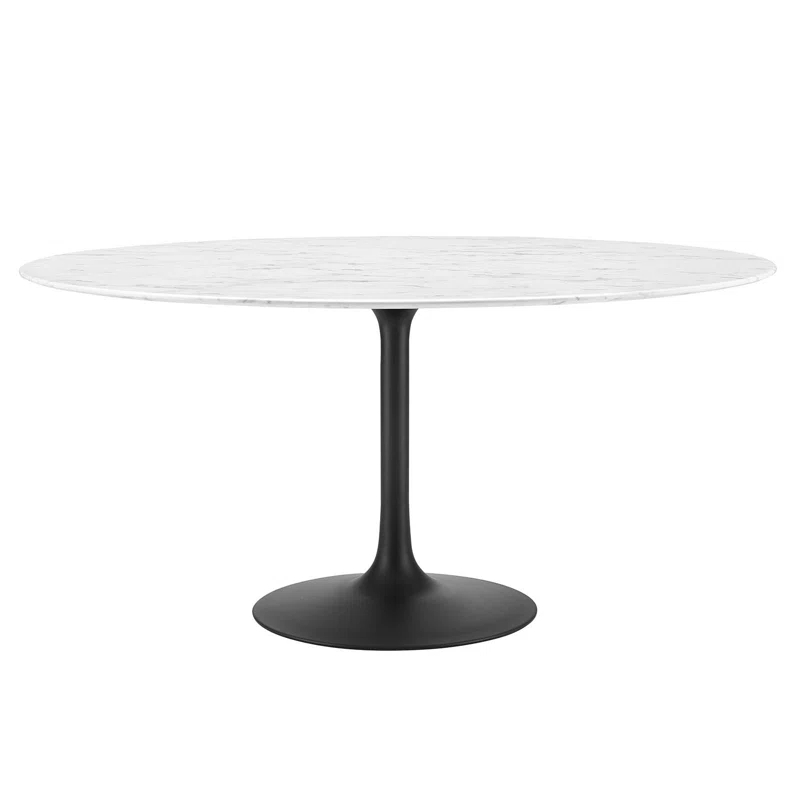 Modway Modway Lippa Oval Artificial Marble Dining Table