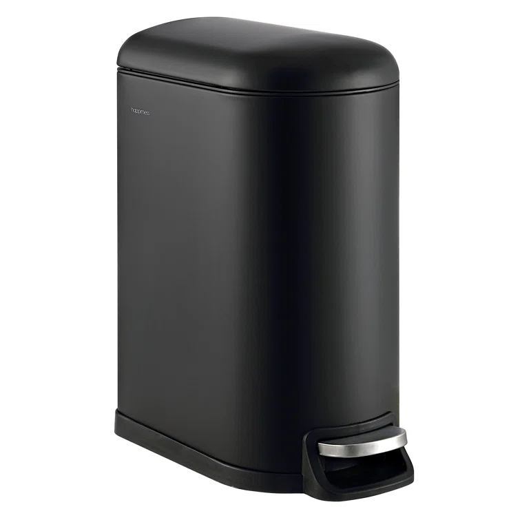 happimess Roland Steel Step On Trash Can