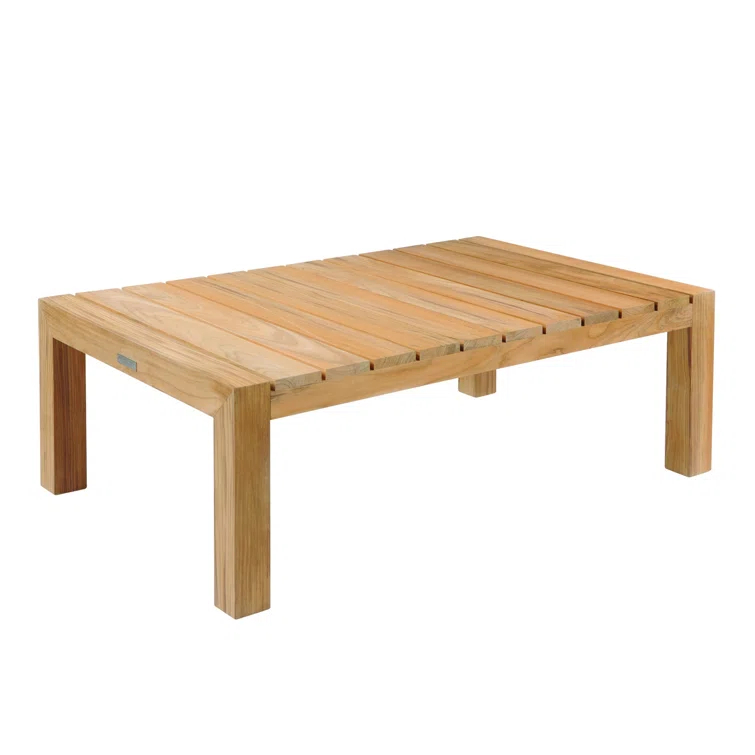 Mendocino Mid-Century Modern Teak Outdoor Coffee Table