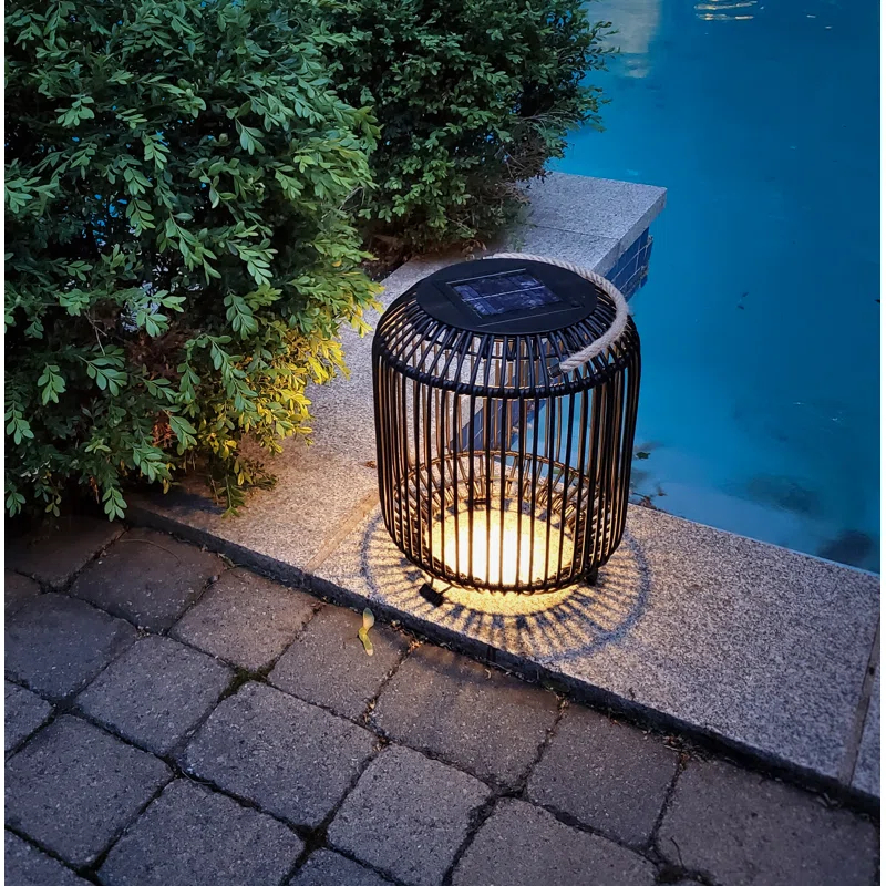 Bazz Solar Powered Integrated LED Outdoor Floor Lamp