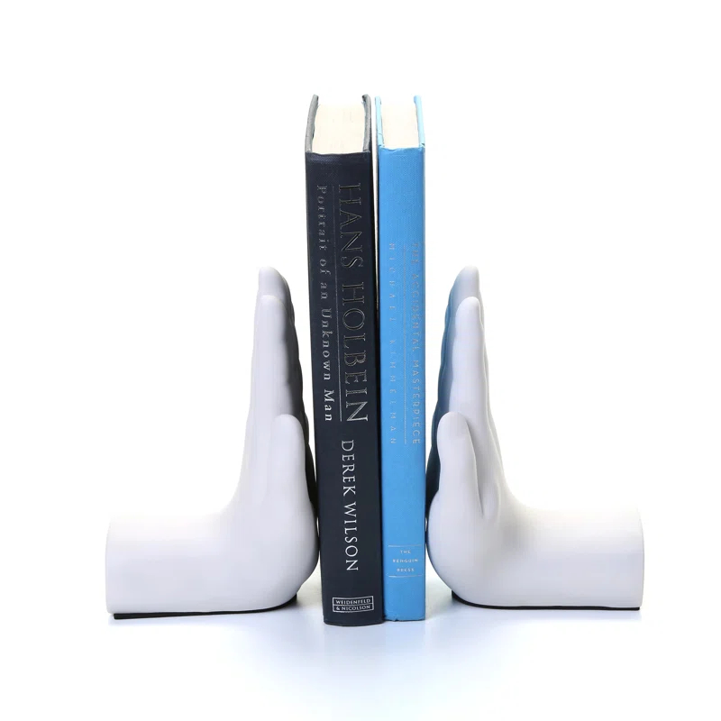 Wrought Studio™ Modern & Contemporary Resin Non-Skid Bookends (Set of 2)