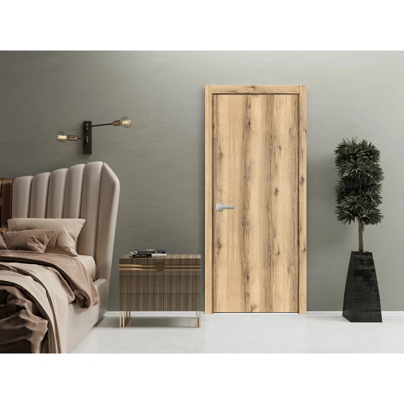 SARTODOORS Planum Solid + Manufactured Wood Paneled Slab Door