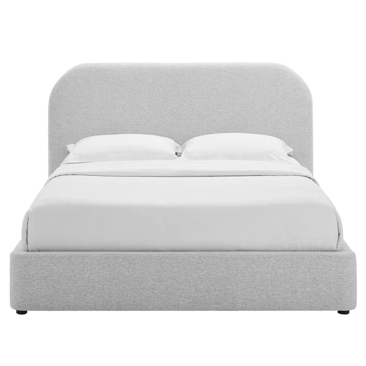 Modway Keynote Upholstered Fabric Curved Platform Bed