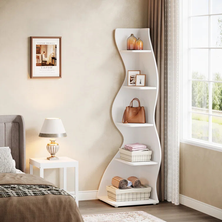 Millwood Pines Arhab Corner Bookcase
