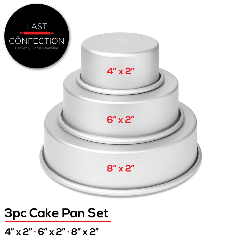 Last Confection 3 Piece Aluminum Bakeware Set | Wayfair