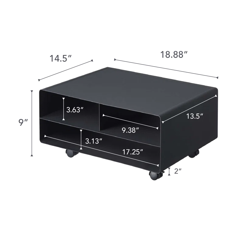 Yamazaki Home Yamazaki Home Desktop Printer Stand - Computer Accessory Office Organizer, Steel