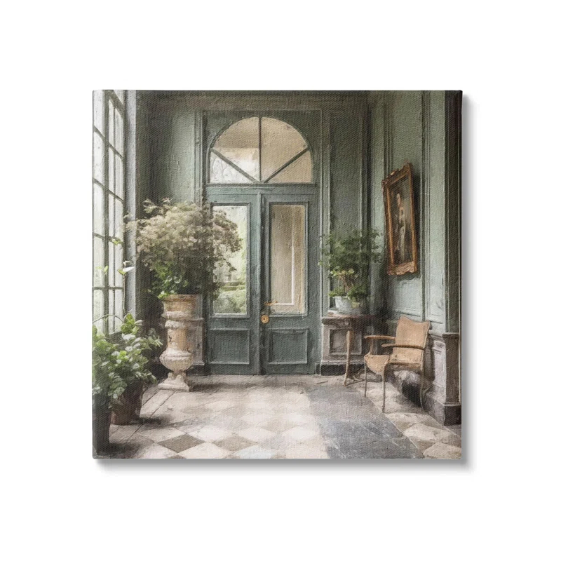 Stupell Industries " Green French Architecture " by Riley B