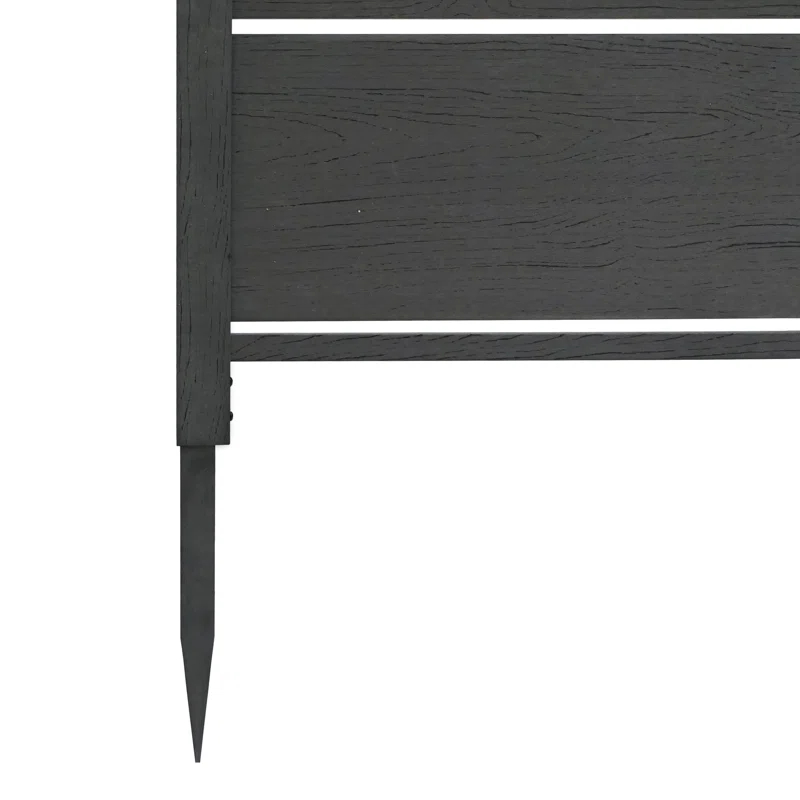 Enclo Enclo 4 ft H x 3.3 ft W Bessemer WoodTek Vinyl Charcoal Privacy Screen Kit (2 Panels)