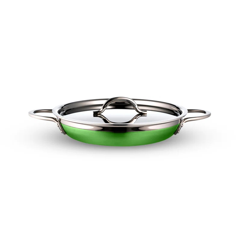 Bon Chef Stainless Steel Saute Pan with Lid