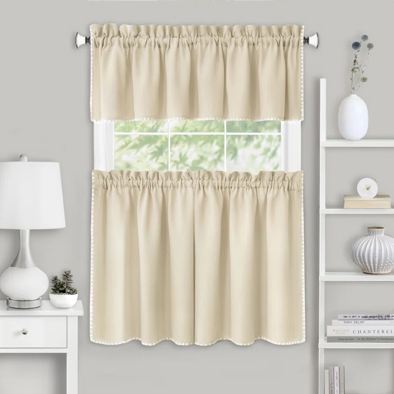 Achim Importing Co Tailored 58'' W Kitchen Curtain