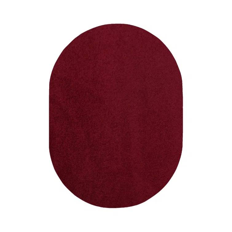 Latitude Run® Furnish My Place Modern Plush Pet and Kids Friendly Solid Color Burgundy Area Rugs, Stain & Fade Resistance, Made in USA, Perfect for Living Room, Dining Room, Bedroom, Playroom and Kidsroom, Event, Wedding Rug