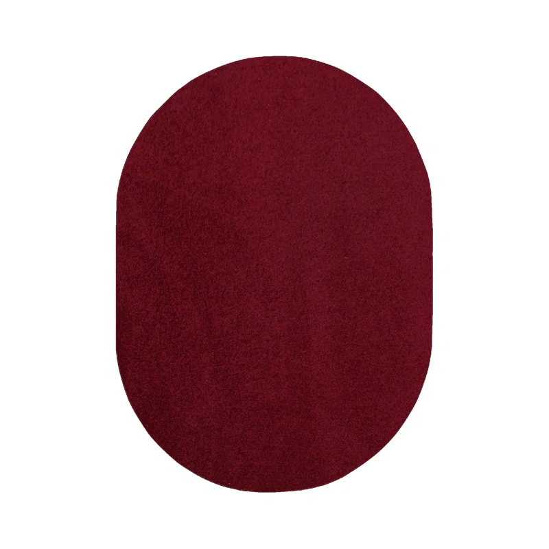 Latitude Run® Furnish My Place Modern Plush Pet and Kids Friendly Solid Color Burgundy Area Rugs, Stain & Fade Resistance, Made in USA, Perfect for Living Room, Dining Room, Bedroom, Playroom and Kidsroom, Event, Wedding Rug