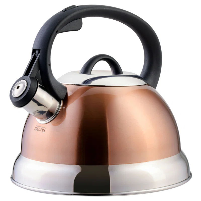 Mr. Coffee Mr. Coffee Flintshire 1.75 Quart Whistling Stovetop Tea Kettle In Blue