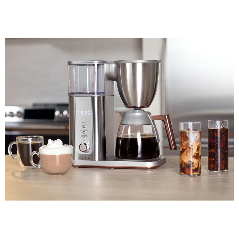 Café C7CDABS2RS3 Café 10-Cup Specialty Drip Coffee Maker with Glass Carafe