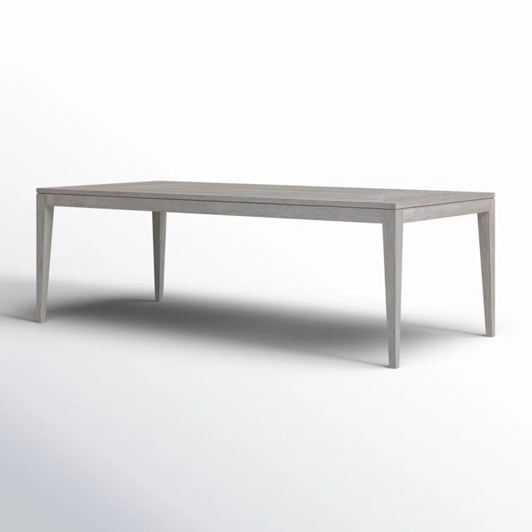 La Jolla Gray Teak Rectangular Formal Dining Table