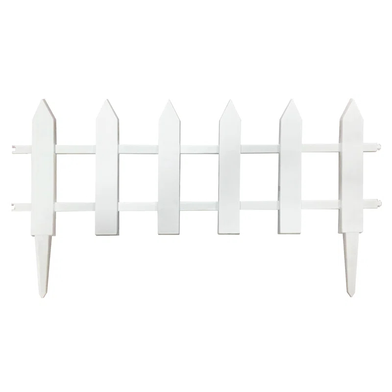 allFENZ 12 in. x 23 in. Vinyl Picket Garden Fence (Set of 6)