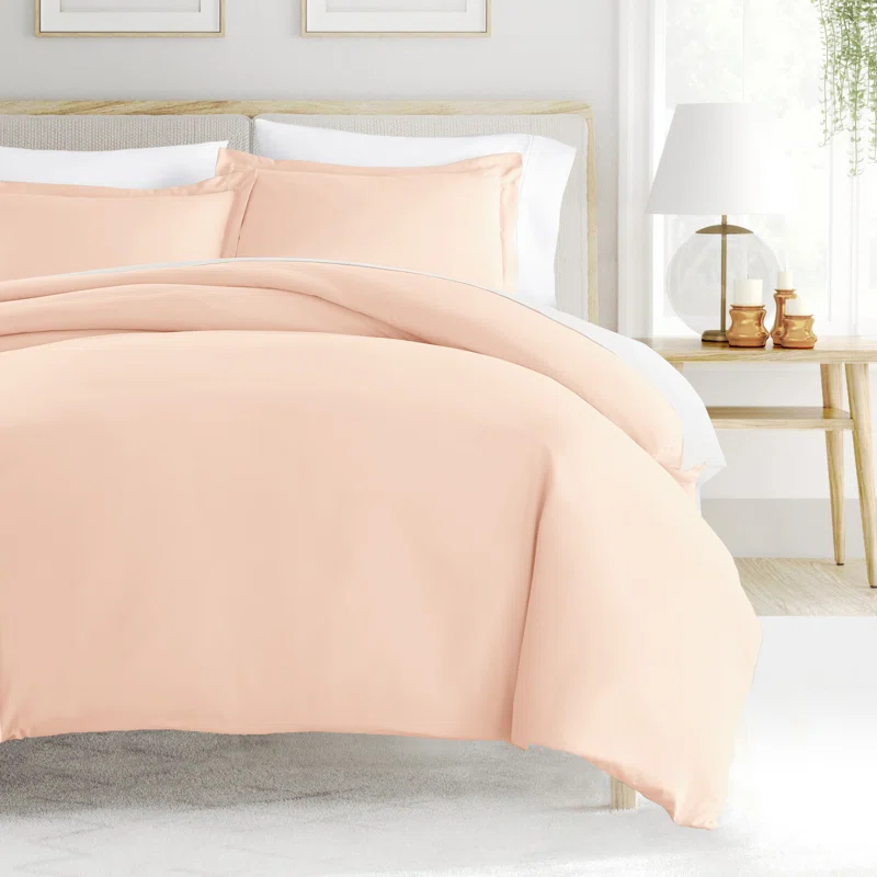 Duvet Cover Set Super Soft Microfiber Bedding in Solid Colors