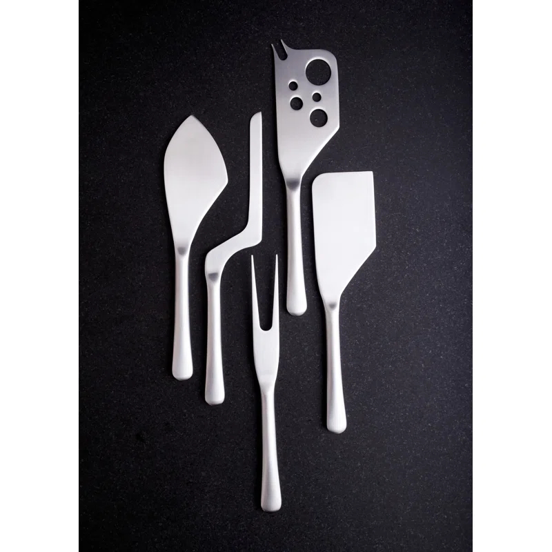 Barcelona 5 Piece Stainless Steel Cheese Serving Set