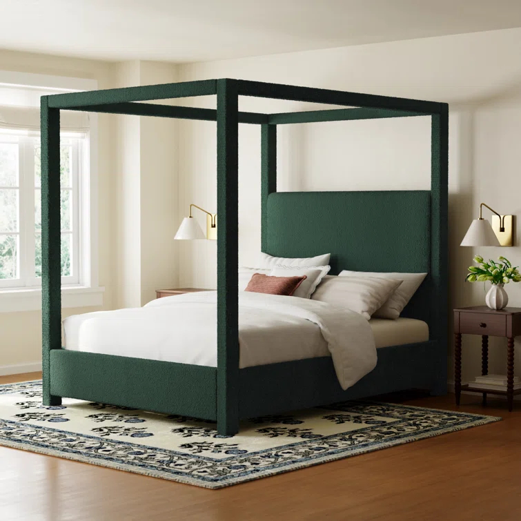 Upholstered Canopy Bed