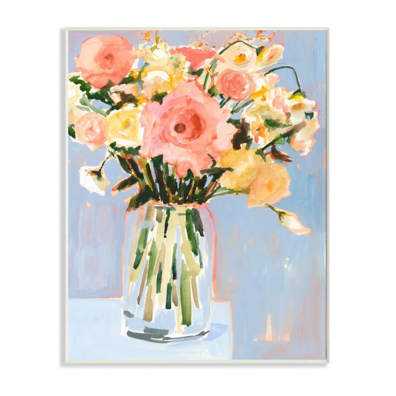 Stupell Industries " Chic Floral Bouquet Pastel Spring Flowers " by Victoria Borges