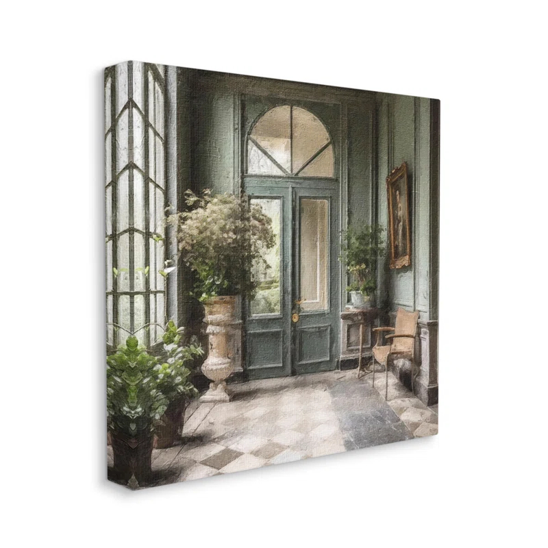 Stupell Industries " Green French Architecture " by Riley B