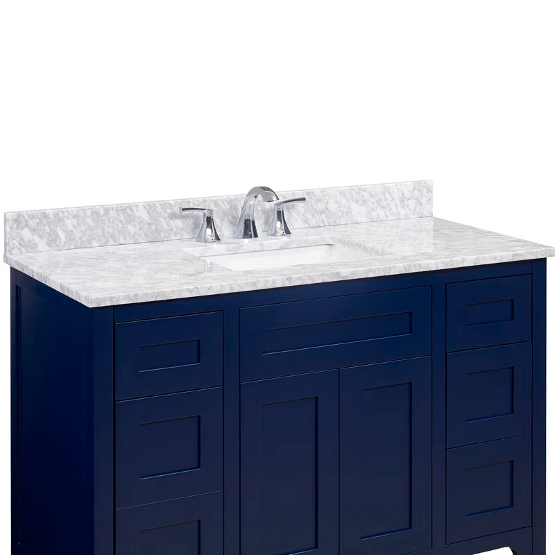 Oristano 49'' Marble Single Bathroom Vanity Top with Sink