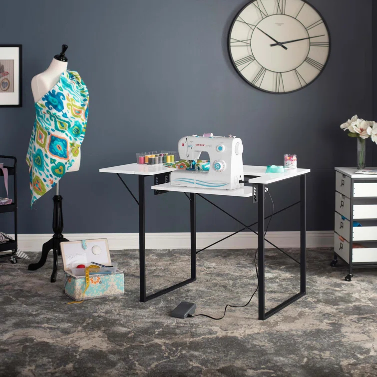 Sew Ready 41'' x 23'' Sewing Table with Sewing Machine Platform
