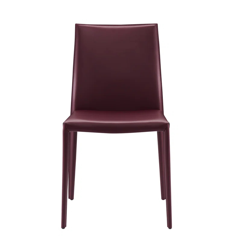 Orren Ellis Sperazza Leather Upholstered Dining Chair